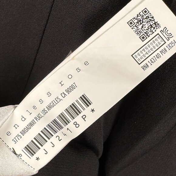 Endless Rose NWT Colorblock Contrast Blazer Romper Small Tuxedo Black White - Picture 12 of 12